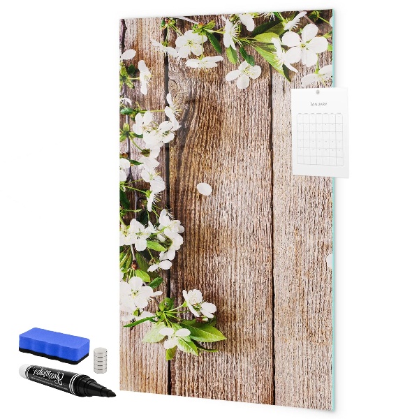 Pizarra borrable de cristal con imanes Tablero creativo para fotos y notas