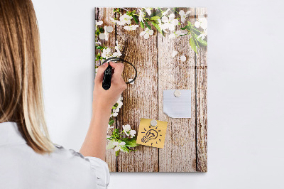 Pizarra borrable de cristal con imanes Tablero creativo para fotos y notas