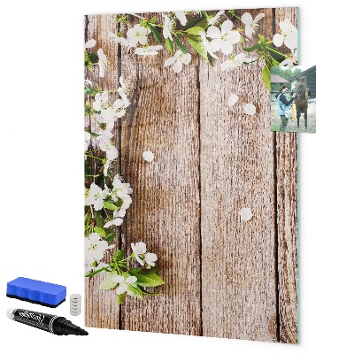 Pizarra borrable de cristal con imanes Tablero creativo para fotos y notas