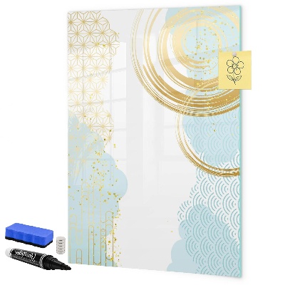 Pizarra magnética de pared con rotulador Un espacio creativo para recuerdos y notas.