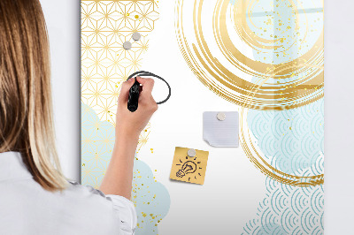 Pizarra magnética de pared con rotulador Un espacio creativo para recuerdos y notas.