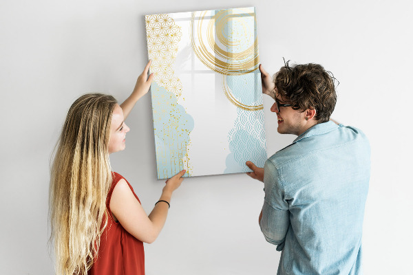 Pizarra magnética de pared con rotulador Un espacio creativo para recuerdos y notas.