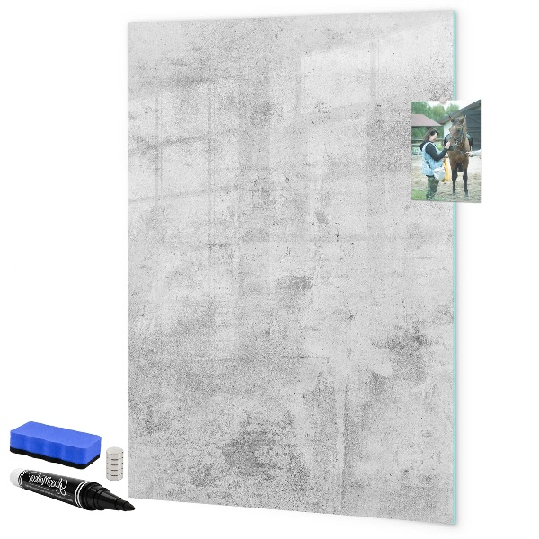 Pizarra borrable de cristal con imanes Tablero moderno para notas y fotos