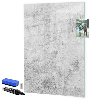 Pizarra borrable de cristal con imanes Tablero moderno para notas y fotos