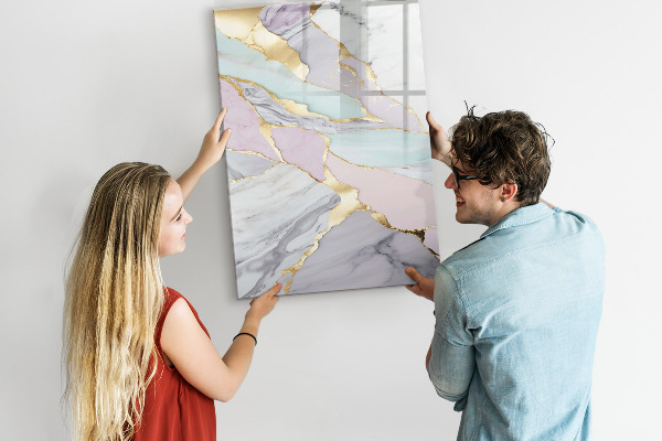 Pizarra magnética de pared con rotulador Un elegante tablero para notas y fotos.