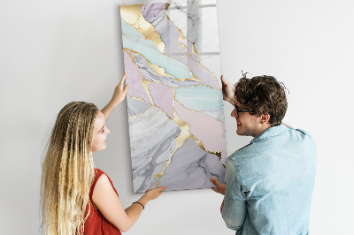 Pizarra magnética de pared con rotulador Un elegante tablero para notas y fotos.