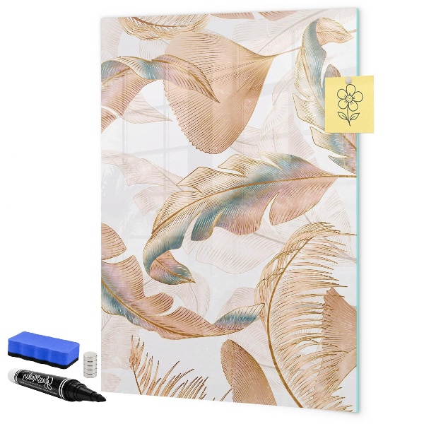 Pizarra magnética de pared con rotulador Un tablero colorido para fotos y notas.