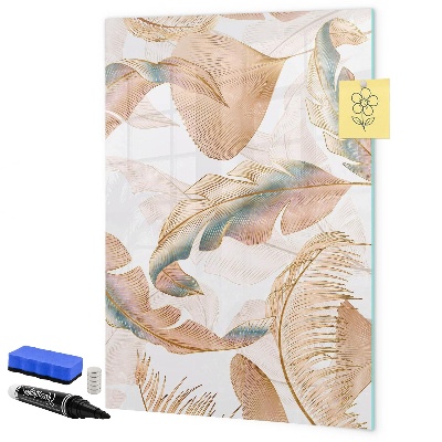 Pizarra magnética de pared con rotulador Un tablero colorido para fotos y notas.