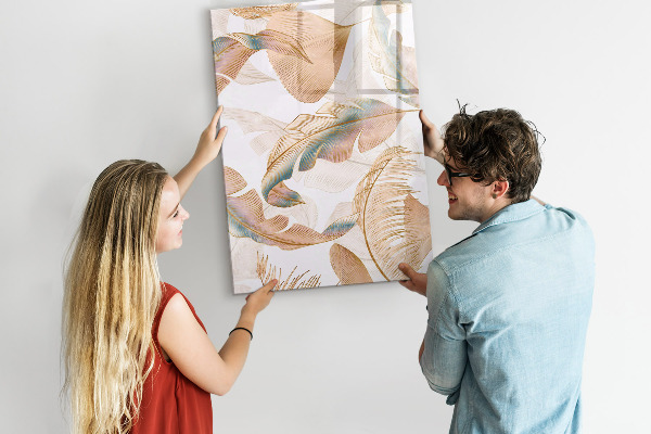 Pizarra magnética de pared con rotulador Un tablero colorido para fotos y notas.