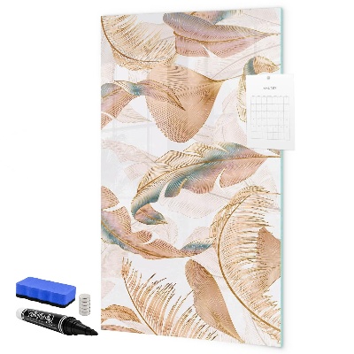 Pizarra magnética de pared con rotulador Un tablero colorido para fotos y notas.