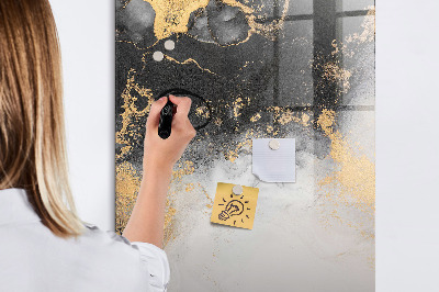 Pizarra borrable de cristal con imanes Tablero moderno para notas y fotos