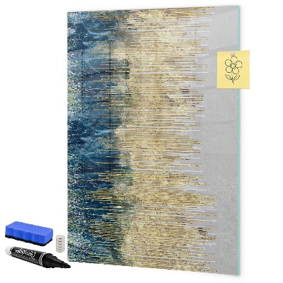 Pizarra magnética de pared con rotulador Tablero moderno para fotos y notas.