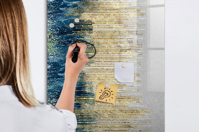 Pizarra magnética de pared con rotulador Tablero moderno para fotos y notas.