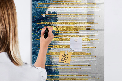 Pizarra magnética de pared con rotulador Tablero moderno para fotos y notas.