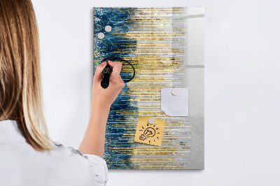 Pizarra magnética de pared con rotulador Tablero moderno para fotos y notas.