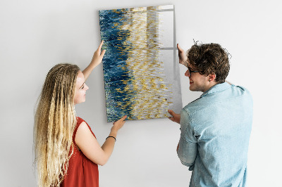 Pizarra magnética de pared con rotulador Tablero moderno para fotos y notas.