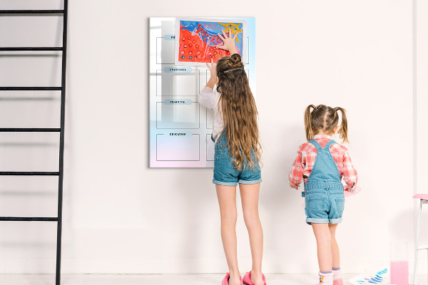 Pizarra magnética de pared con rotulador Tablero de visión para metas personales