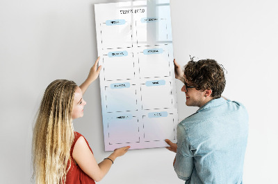 Pizarra magnética de pared con rotulador Tablero de visión para metas personales