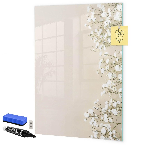 Pizarra magnética de pared con rotulador Tablero creativo para recuerdos y notas
