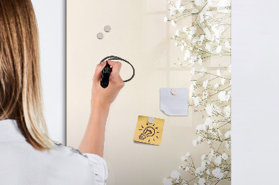 Pizarra magnética de pared con rotulador Tablero creativo para recuerdos y notas