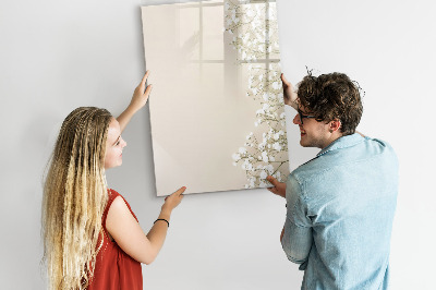 Pizarra magnética de pared con rotulador Tablero creativo para recuerdos y notas
