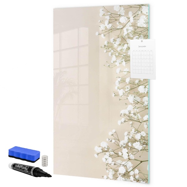 Pizarra magnética de pared con rotulador Tablero creativo para recuerdos y notas