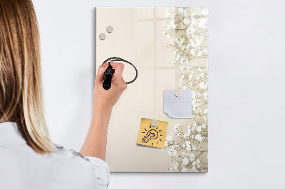 Pizarra magnética de pared con rotulador Tablero creativo para recuerdos y notas