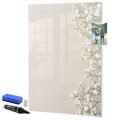Pizarra magnética de pared con rotulador Tablero creativo para recuerdos y notas