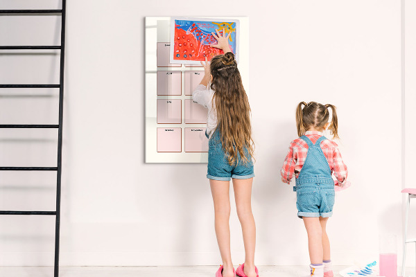 Pizarra magnética de pared con rotulador Calendario de cumpleaños con espacio para fotos