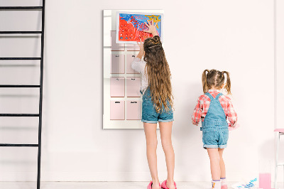 Pizarra magnética de pared con rotulador Calendario de cumpleaños con espacio para fotos