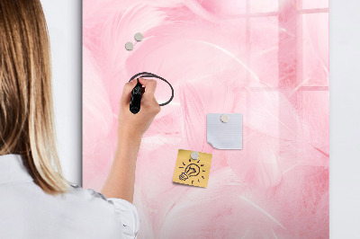 Pizarra magnética de pared con rotulador Tablero rosa para notas y fotos