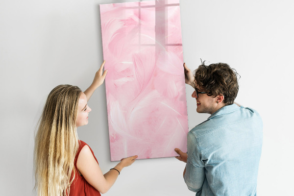 Pizarra magnética de pared con rotulador Tablero rosa para notas y fotos