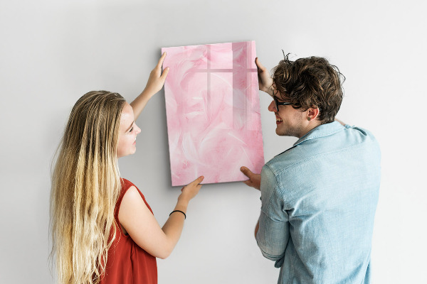 Pizarra magnética de pared con rotulador Tablero rosa para notas y fotos