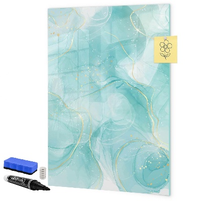 Pizarra magnética de pared con rotulador Un tablero colorido para presentar fotos