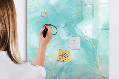 Pizarra magnética de pared con rotulador Un tablero colorido para presentar fotos