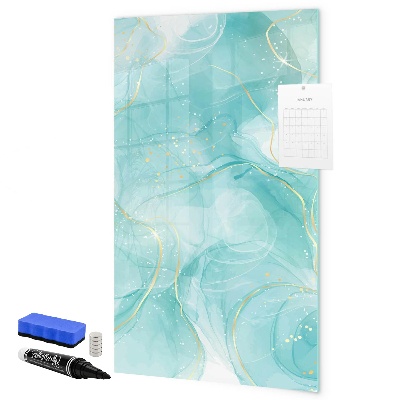 Pizarra magnética de pared con rotulador Un tablero colorido para presentar fotos