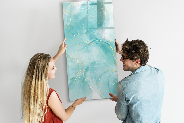 Pizarra magnética de pared con rotulador Un tablero colorido para presentar fotos