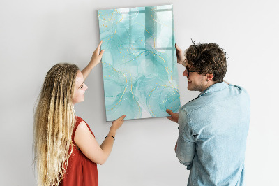 Pizarra magnética de pared con rotulador Un tablero colorido para presentar fotos