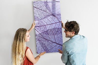 Pizarra magnética de pared con rotulador Pizarra magnética con diseño de hojas