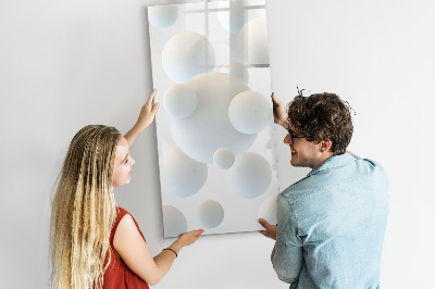 Pizarra borrable de cristal con imanes Un práctico tablero para notas y fotos.