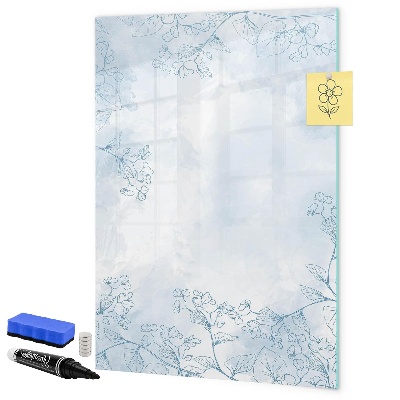 Pizarra magnética de pared con rotulador Tablero creativo para fotos y notas
