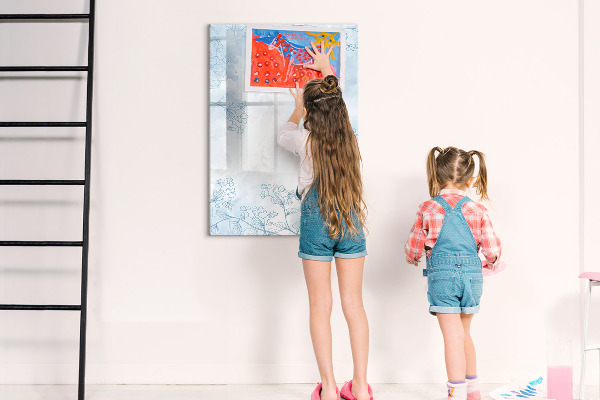 Pizarra magnética de pared con rotulador Tablero creativo para fotos y notas