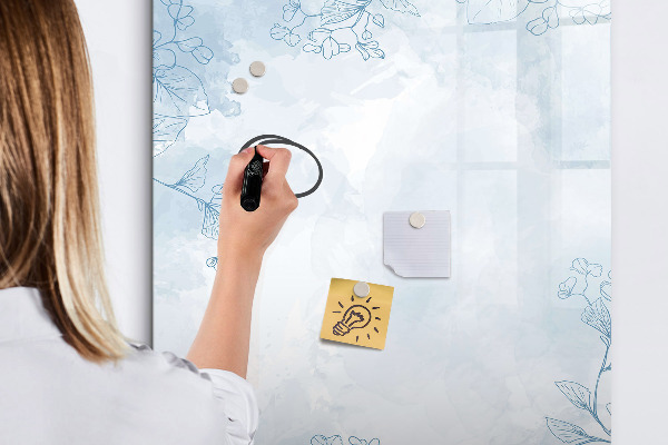 Pizarra magnética de pared con rotulador Tablero creativo para fotos y notas