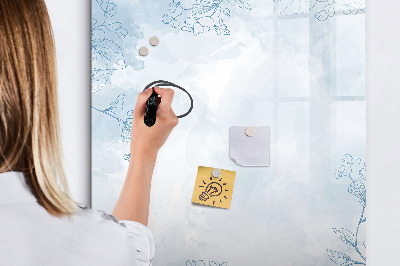 Pizarra magnética de pared con rotulador Tablero creativo para fotos y notas