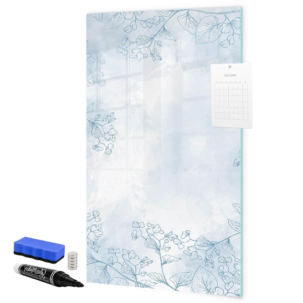 Pizarra magnética de pared con rotulador Tablero creativo para fotos y notas