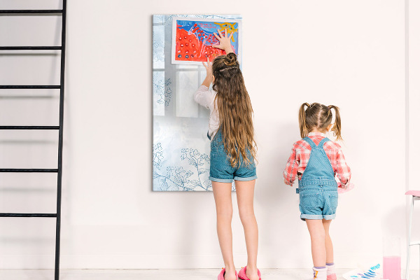 Pizarra magnética de pared con rotulador Tablero creativo para fotos y notas