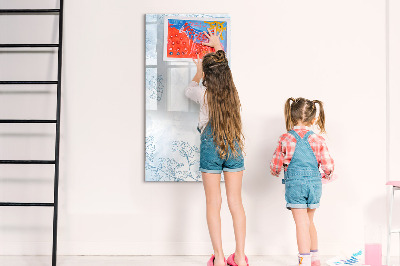 Pizarra magnética de pared con rotulador Tablero creativo para fotos y notas