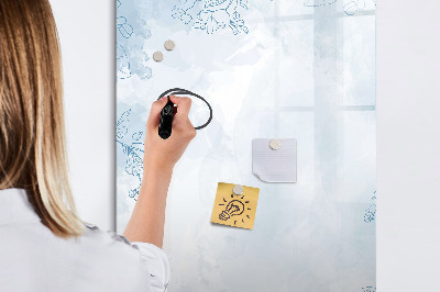Pizarra magnética de pared con rotulador Tablero creativo para fotos y notas