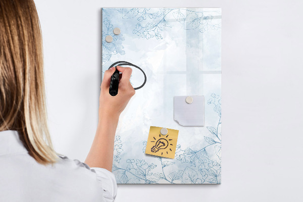 Pizarra magnética de pared con rotulador Tablero creativo para fotos y notas