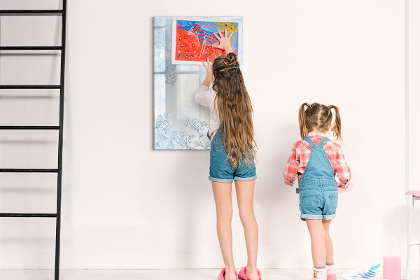 Pizarra magnética de pared con rotulador Tablero creativo para fotos y notas